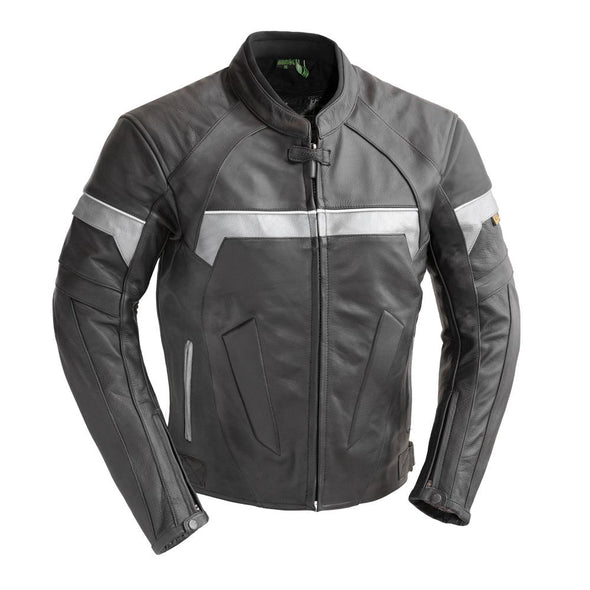 Leather Cowhide Racing Jacket